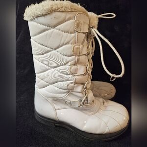 Kids white Khombu snow boots
